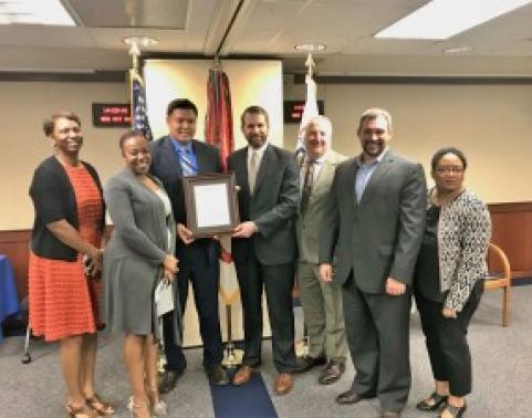 The AIT team (l to r): Ms. Deion Luster, Ms. Shante McGee, Mr. Deric Thai, Mr. Strand, Mr. Clark Burner, Mr. Jeremy Way and Ms. Kelly Townsel.