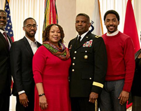 MG Burden’s family was also in attendance, including his brother Charles, wife, Veorah, sons Preston and Prescott, and sister-in-law Kathy.